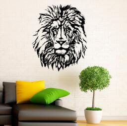 Lion Wall Decal Vinyl Stickers Wild Cat Pride Animals Home Interior Design Art Murals Bedroom Decor - 19L01N - thumbnail 1