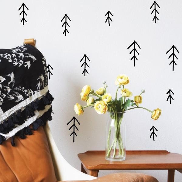 Arrow Drawing - Set Of 35 3 Sizes Wall Sticker Decal - Pattern, Art, Girls Room, Boys Nursery Decal, Decals