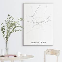 Dolgellau Map Print - Minimal Poster Art Wales - thumbnail 3