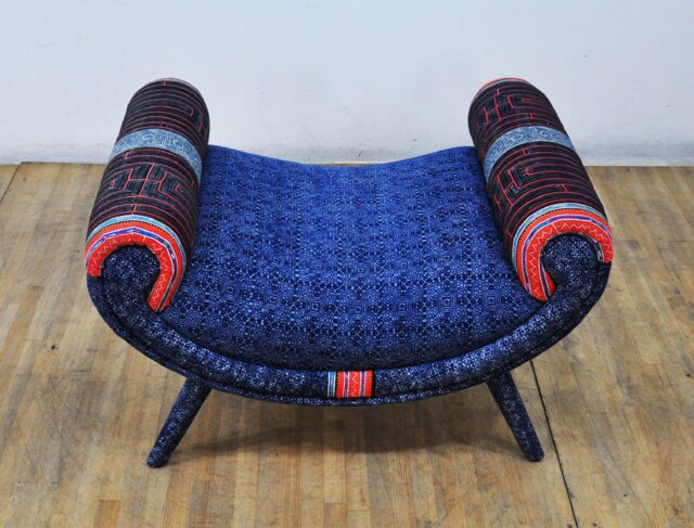 Smiley Pouf - Blue Sky - image 1