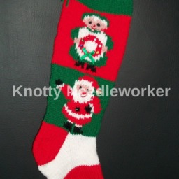 PDF The Christmas Clauses Pattern Hand Knitted Christmas Stocking - thumbnail 2