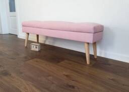 Lovare Bench, Bench With Storage 100 cm, Powder Pink