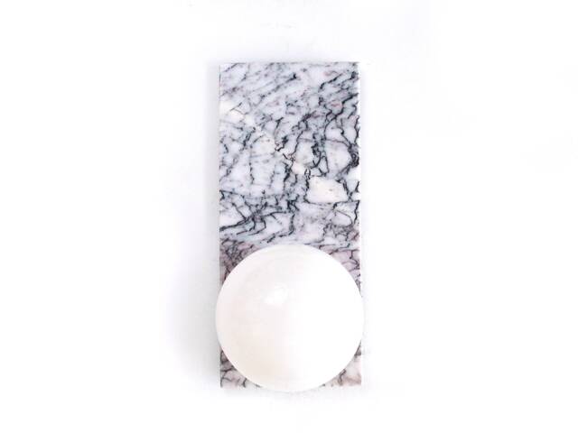 Lilac Marble Rectangular Flush Mount Light Fixture Vanity Sconce Kitchen Wall Bathroom - image 1