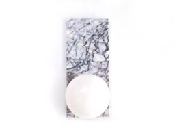 Lilac Marble Rectangular Flush Mount Light Fixture Vanity Sconce Kitchen Wall Bathroom