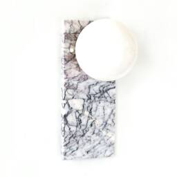 Lilac Marble Rectangular Flush Mount Light Fixture Vanity Sconce Kitchen Wall Bathroom - thumbnail 3
