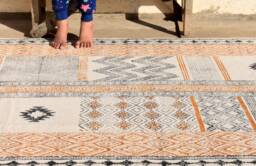 5x8 Feet Indian Rugs Cotton Rug, Woven Area For Sale, Decor Rustic Rugs, Decorative Bohemian Indian - thumbnail 1