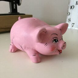 Piggy Bank, Ceramic Banks, Pink Coin Cash Box, Money Boxes, Gift Idea, Painted Handmade Ceramics, Art Cashbox - thumbnail 2