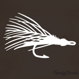 Fly Fishing Decal, Decal, Sticker, Vinyl Car Window Sticker, Rod, Boat Decal - thumbnail 2