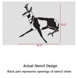 Wall Stencils Deer Stencil Large Template For Diy Decor Graffiti Canvas Art - thumbnail 2