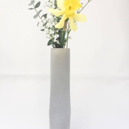 Modern Vase, Home Vase Decor, Geometric Bud Minimalist Vases, Concrete - thumbnail 3