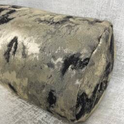 "Gold Black Metallic Cushion - 16"" X 6" - thumbnail 3