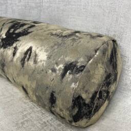 "Gold Black Metallic Cushion - 16"" X 6" - thumbnail 4
