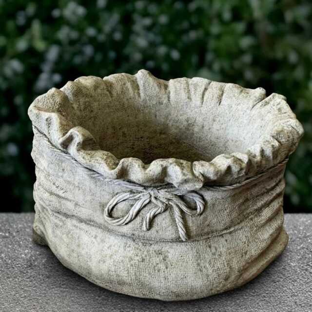 Stone Flower Pot Statue Concrete Planter Sculpture Outdoor Plant Decoration Handmade Ornament Flower Lover Gift Yard Art - image 1