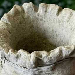 Stone Flower Pot Statue Concrete Planter Sculpture Outdoor Plant Decoration Handmade Ornament Flower Lover Gift Yard Art - thumbnail 4