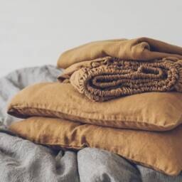 Washed Linen Sheet Set 20 Colors To Choose From, Handmade in Lithuania - thumbnail 2