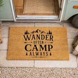 Wander Often Camp Always Doormat - Travel Camping Gift - thumbnail 2