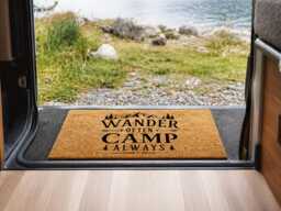 Wander Often Camp Always Doormat - Travel Camping Gift - thumbnail 1