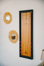 Metal Wall Art Shuffleboard Tabletop Game, Gameroom Decor - 47.2''x15.7''x1.9'' - thumbnail 1