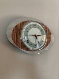 Zebra Wood Accent Atomic Wall Clock Mid-Century Style - thumbnail 1