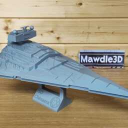 star Destroyer Chimaera Model Ship - 3D Printed Sci-Fi Display - thumbnail 2