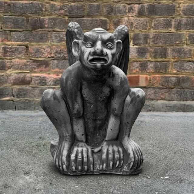 Gothic Monster Sculpture Concrete Gargoyle Figurine Cement Guardian Statue Decoration Monster Lover Gift Yard Art - image 1