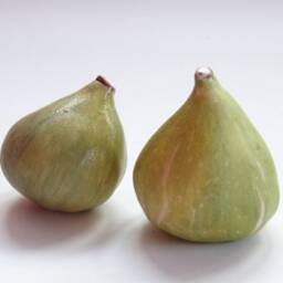 Ceramic Fig Green Handmade Realistic - 1 Pc Natural Size, Decoration - thumbnail 4