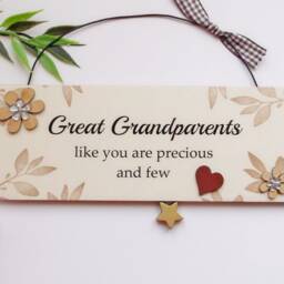Great Grandparents Like You Are Precious & Few Wooden Gift Plaque - thumbnail 2