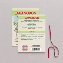 Wooden Iguanodon Dinosaur Christmas Tree Decoration, Birch Plywood Lover Gift, Keepsake, Watercolourart - thumbnail 2