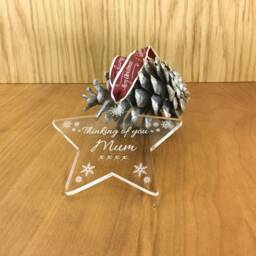 Personalised Memorial Christmas Tree Star Decoration - Perfect Way To Remember A Loved One This - thumbnail 3
