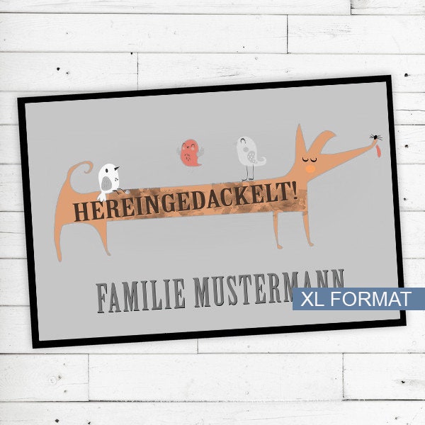 "Doormat ""Hereingedackelt" - image 1