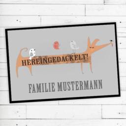 "Doormat ""Hereingedackelt" - thumbnail 2