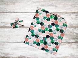 Tropical Swaddle Set Baby Blanket, Stretch Wrap, Newborn Set, Shower Gift Hospital Blanket - thumbnail 1