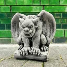 Handcrafted Gargoyle Statue Concrete Guardian Ornament Outdoor Monster Figurine Cement Lawn Art Gothic Lover Gift - thumbnail 3
