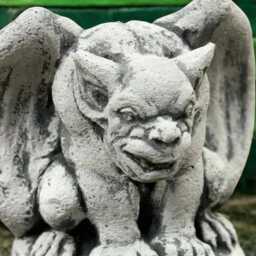 Handcrafted Gargoyle Statue Concrete Guardian Ornament Outdoor Monster Figurine Cement Lawn Art Gothic Lover Gift - thumbnail 2