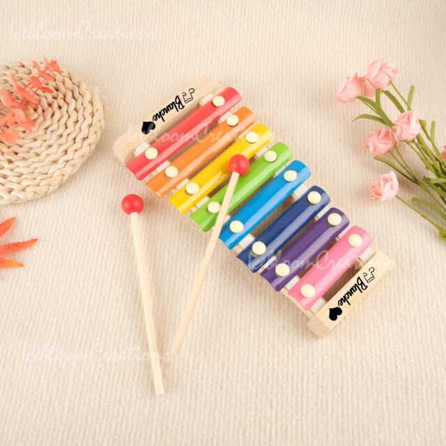 Personalized Wooden Xylophone, Montessori Toys, Baby 1st Birthday Gifts, Carved Musical Instruments, Shower Gifts - image 1