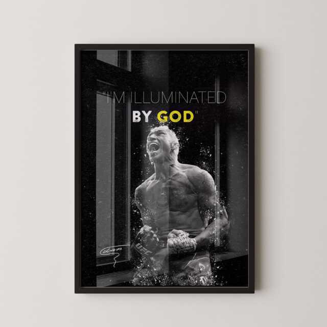Charles Oliveira Ufc Champion Print - Faith Motivation Mma Gym Wall Art - image 1