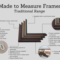 Made To Measure Wooden Frames - Traditional - Important- Read Description Box Before Ordering-The Perimeter Is All 4 Sides Added Together - thumbnail 3