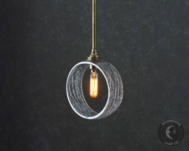 The Arvin - Elegant Glass Ring Hanging Pendant Bar Light - image 1