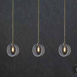 The Arvin - Elegant Glass Ring Hanging Pendant Bar Light - thumbnail 2