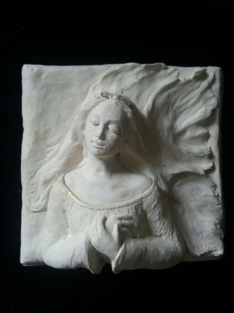 Angel Of Light - Sculpture Plaque - Lisa Azzano Sculptures - image 1