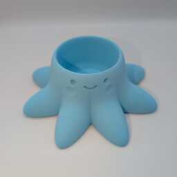 Kawaii Purple Octopus Plant Pot - Various Colours Storage Pot, Gifts, Cute Sea Creature Planter - Birthday Gifts - thumbnail 4