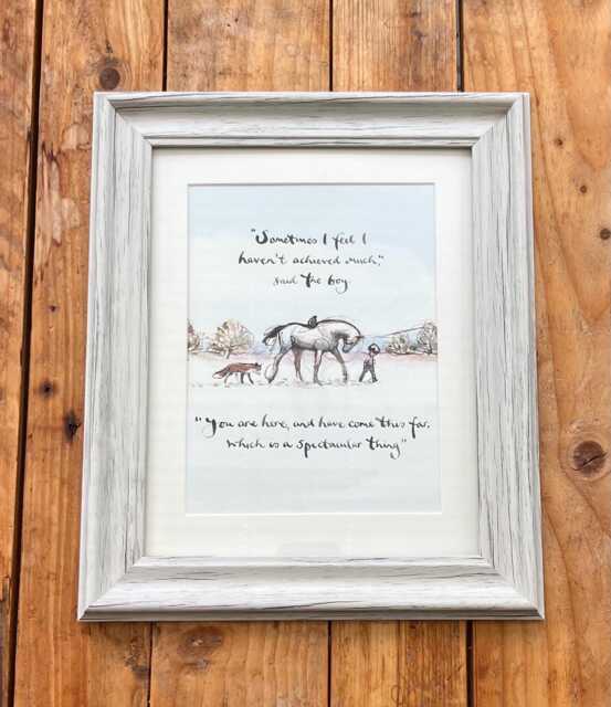 Framed Print From Always Remember - The Boy Mole Fox, Horse & The Storm By Charlie Mackesy