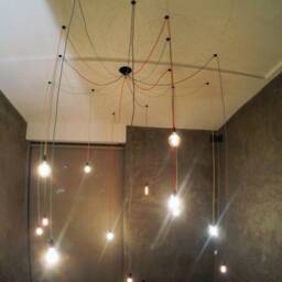 Spider Chandelier - 14 Pendant Swag Custom Lighting Led White Tube Lights Octopus - thumbnail 2