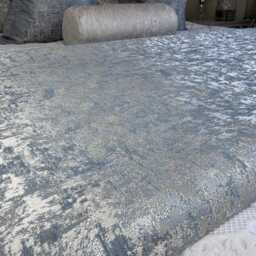 Silver Blue Bed Runner Handmade Scarf Throw Blanket Comforter For Double, King Super Size, Luxury Bedding Set Venus - thumbnail 3