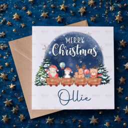 Personalised Kids Christmas Decoration - Grandson Gift Custom Bauble For Boys & Girls Stocking Filler Eve Box - thumbnail 2