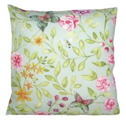 Voyage Maison Hansel Aqua Wildflower Meadow Springtime Cushion Cover - thumbnail 1
