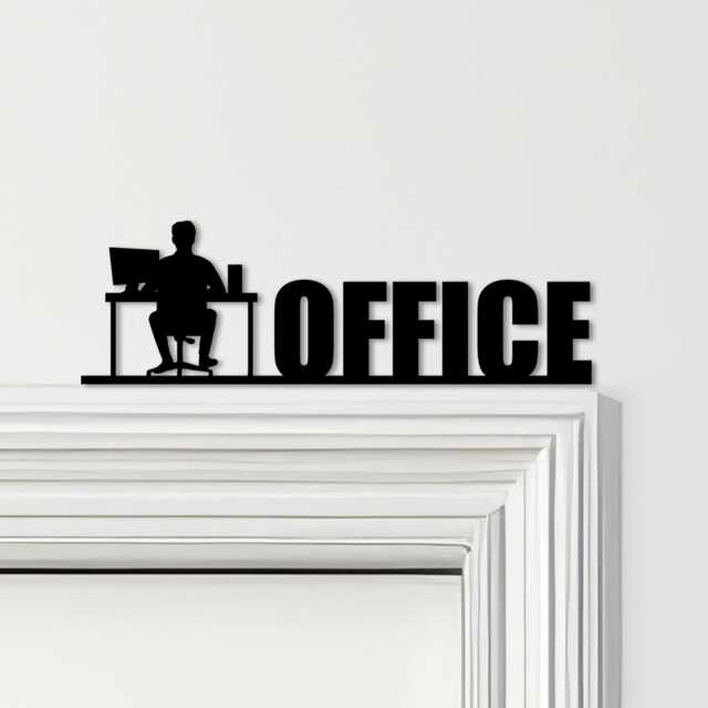 Door Topper Office Decor Lettering Desk Man Various Colours Decorative Sign - Novelty Wall Decor, Frame Art, Art - image 1
