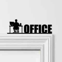 Door Topper Office Decor Lettering Desk Man Various Colours Decorative Sign - Novelty Wall Decor, Frame Art, Art - thumbnail 1