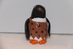 Caveman Penguin Figure/Ornament - thumbnail 1
