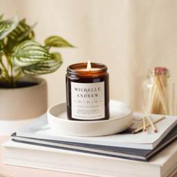 Personalised 4Th Anniversary Linen Scented Candle Gift - thumbnail 1
